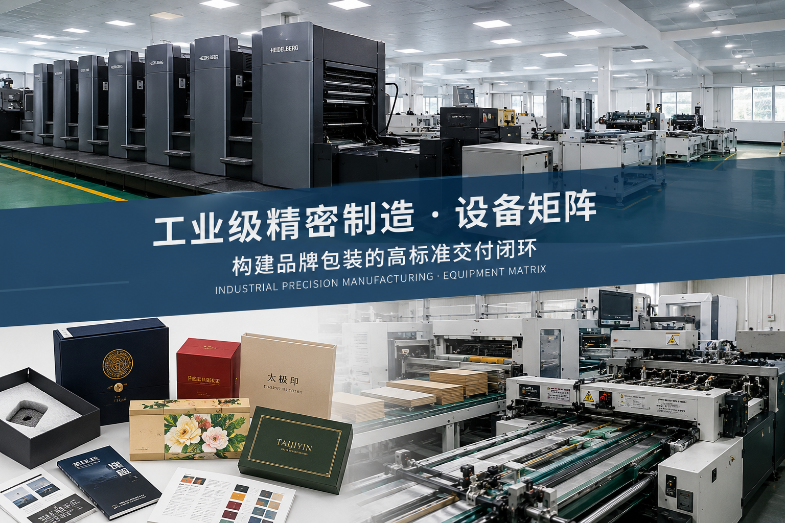 太极印海德堡印刷机与精品盒自动化生产线实拍